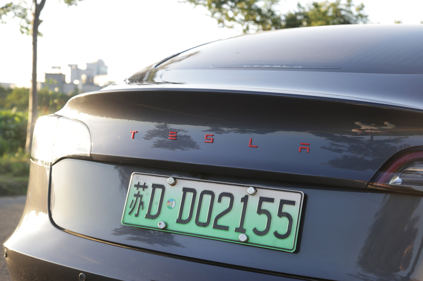 Model S/3/X/Y: Trunk Tesla Letter Logo Decal