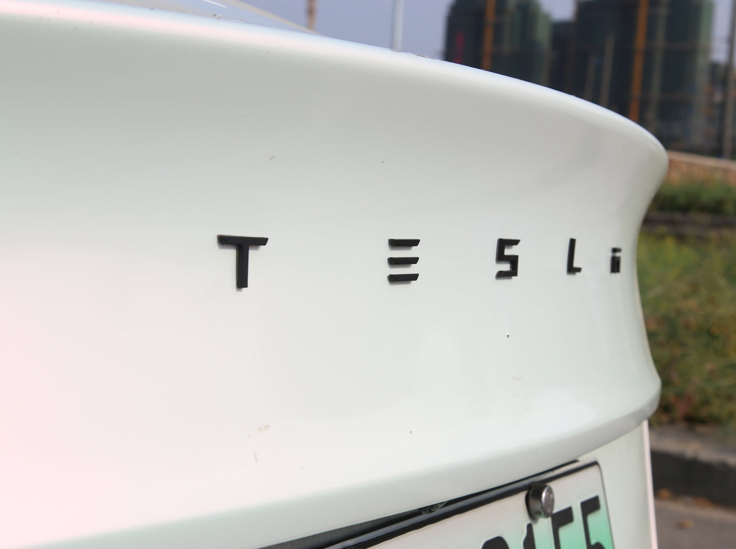 Model S/3/X/Y: Trunk Tesla Letter Logo Decal