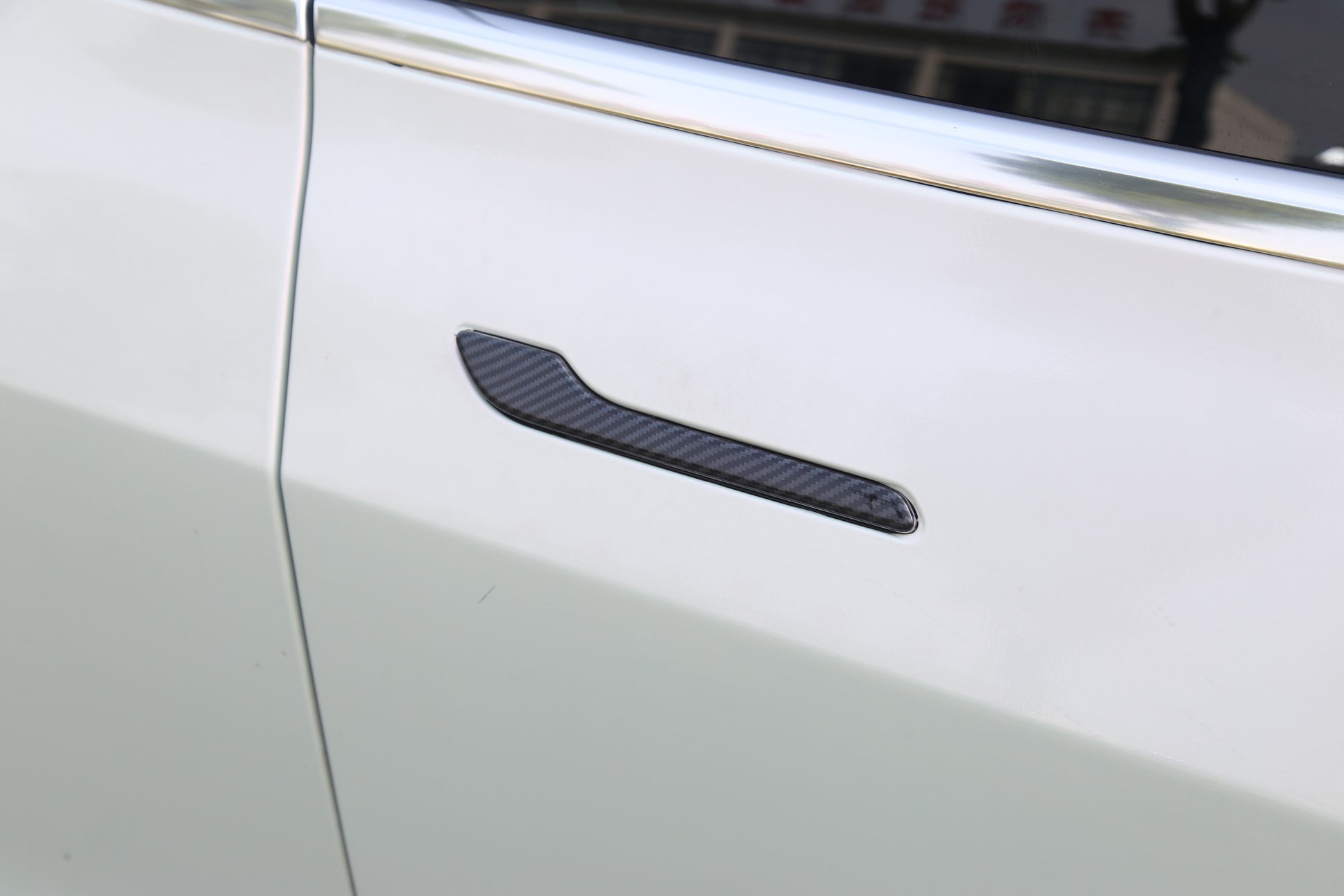 Model 3/Y: Carbon Fiber Door Handle Trims (4 PCs)