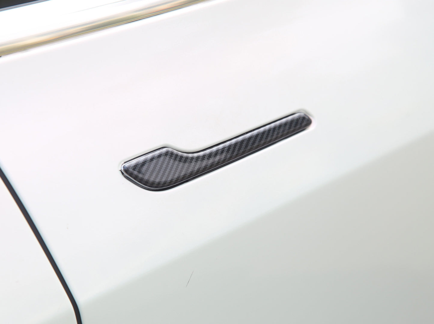 Model 3/Y: Carbon Fiber Door Handle Trims (4 PCs)