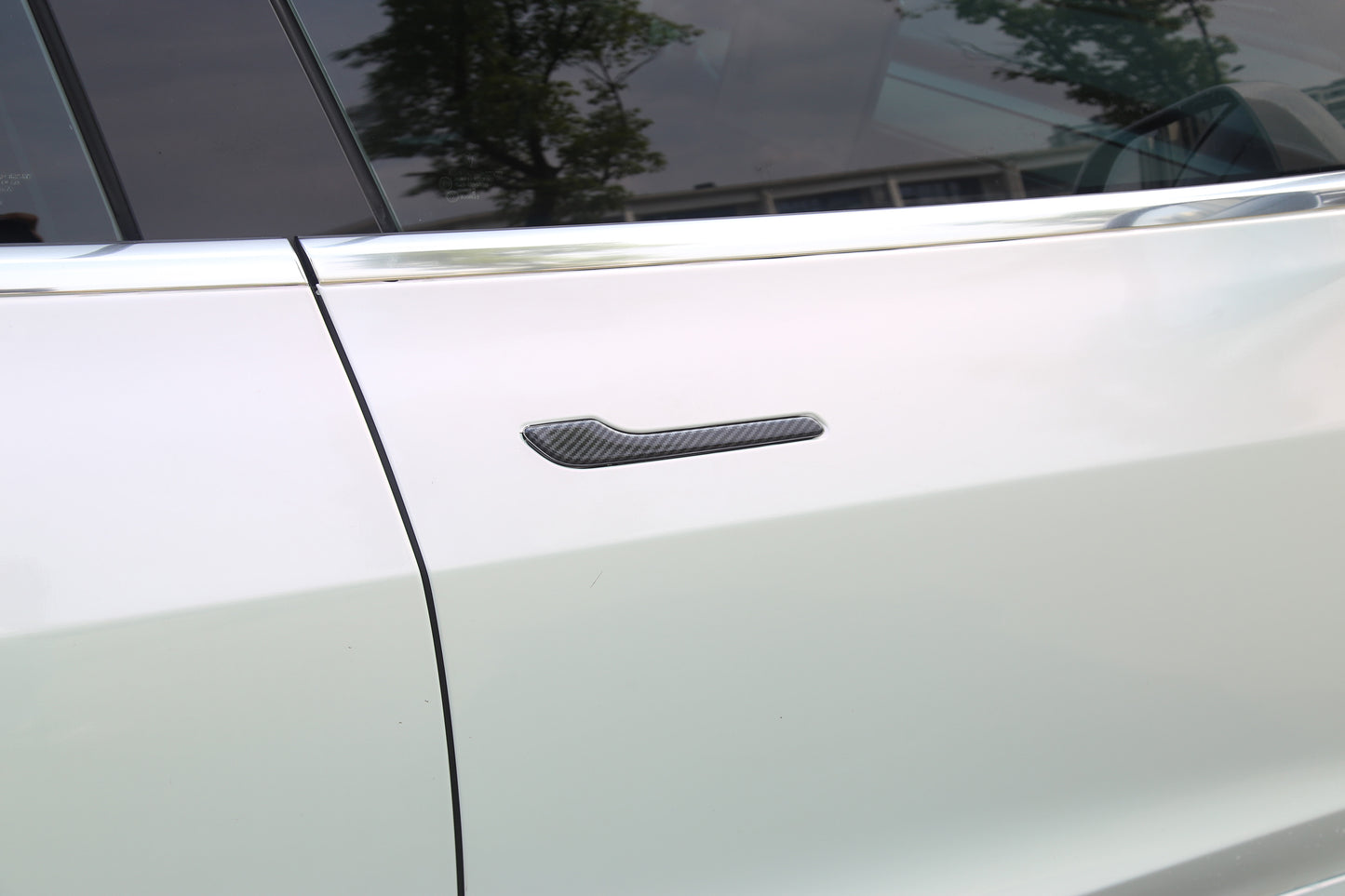 Model 3/Y: Carbon Fiber Door Handle Trims (4 PCs)