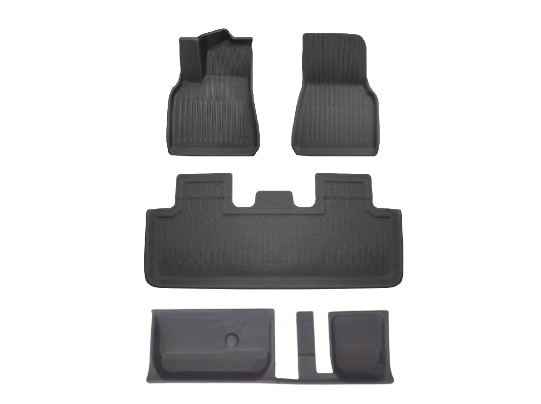 Model Y 7 Seaters: XPE 3-Rows All-weather 3D Floor Mats (4 PCs)