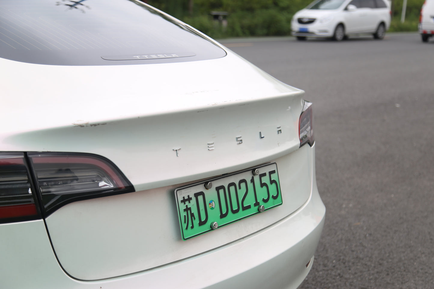 Model S/3/X/Y: Trunk Tesla Letter Logo Decal